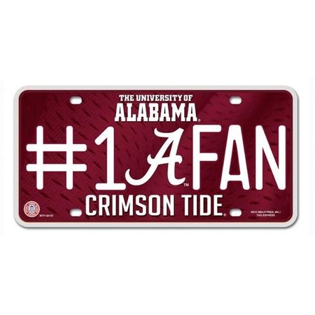 RICO INDUSTRIES Alabama Crimson Tide License Plate #1 Fan 9474636269
